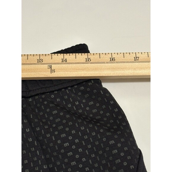 Lululemon Embossed Panel HR Short 4” Textured Logo Size M Black BLK 56761. - Picture 6 of 9